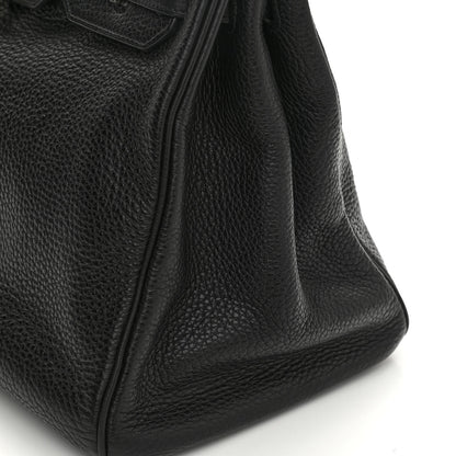 Hermes Taurillon Clemence Birkin 35 Black 11 of 17