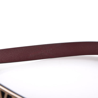 Chanel Patent Calfskin Logo Skinny Belt 65 26 Black 5 of 9
