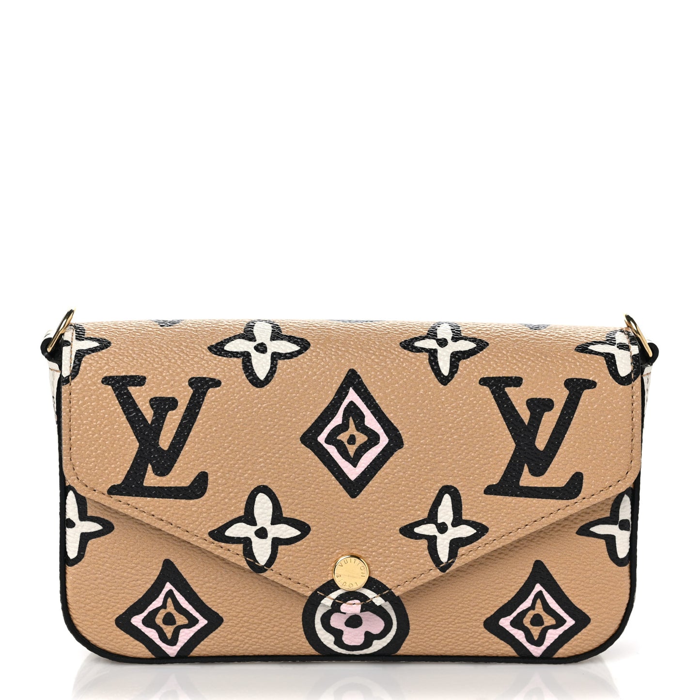 Monogram Wild At Heart Felicie Strap & Go Arizona Creme