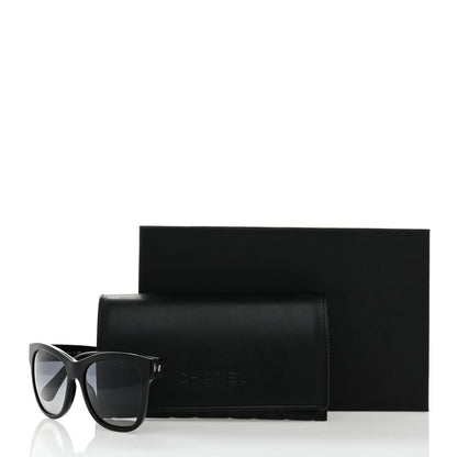Chanel Acetate Polarized Square CC Sunglasses 5380 Black 8 of 8