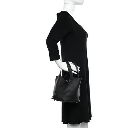 Hermes Taurillon Clemence Picotin Lock 18 PM Black 2 of 11