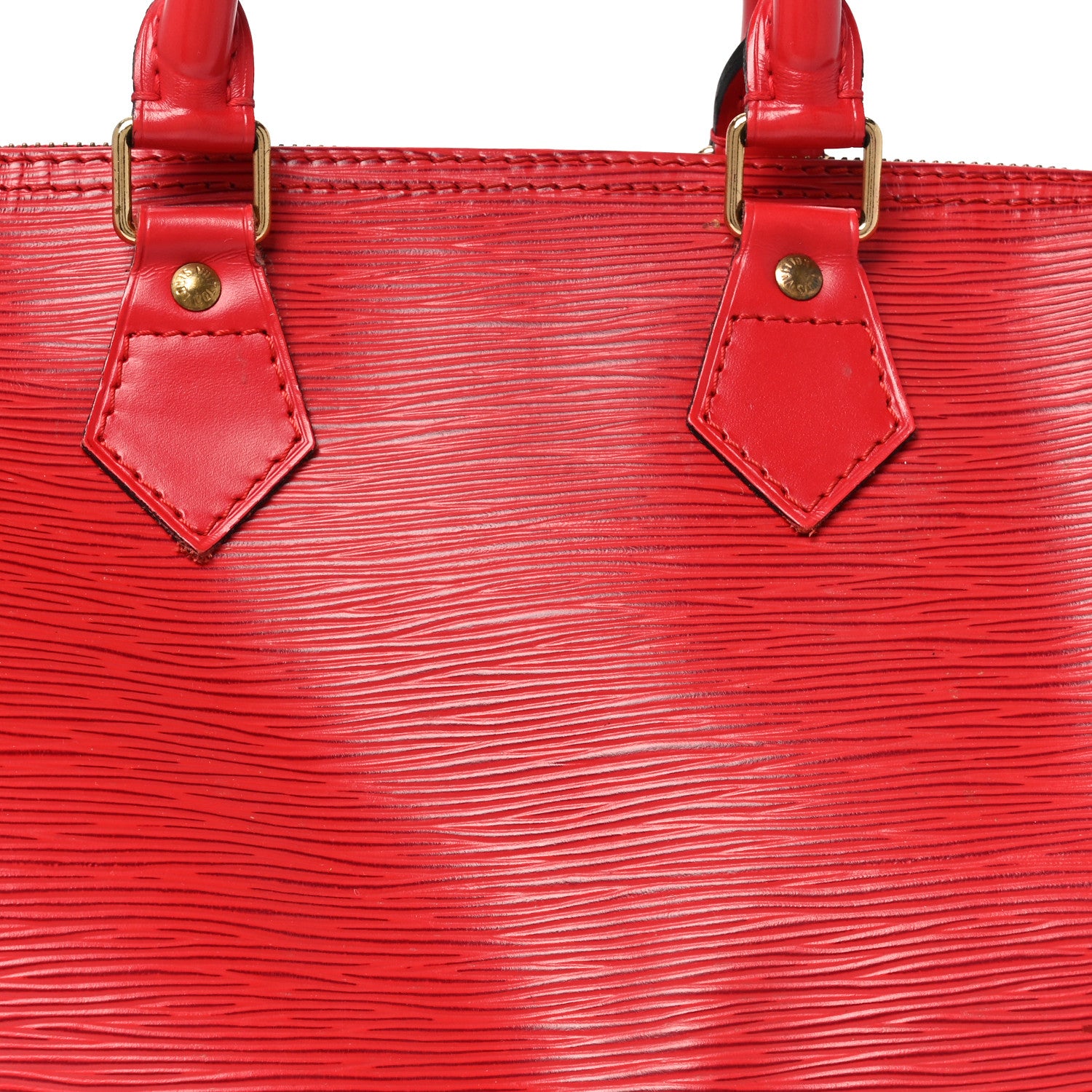 Louis Vuitton Epi Speedy 25 Castillan Red 8 of 10