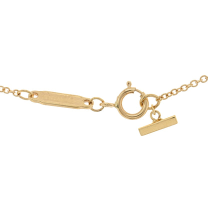 Tiffany 18K Yellow Gold Diamond Mini T Smile Pendant Necklace 4 of 5