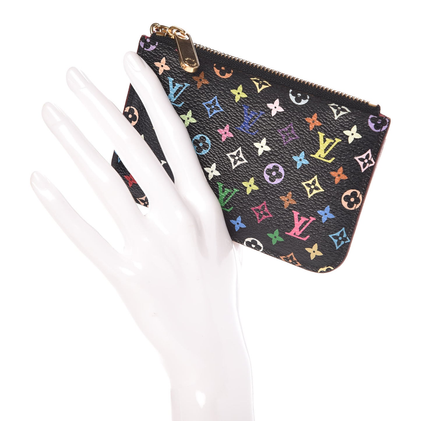 Monogram Multicolor Key Pouch Black Grenade