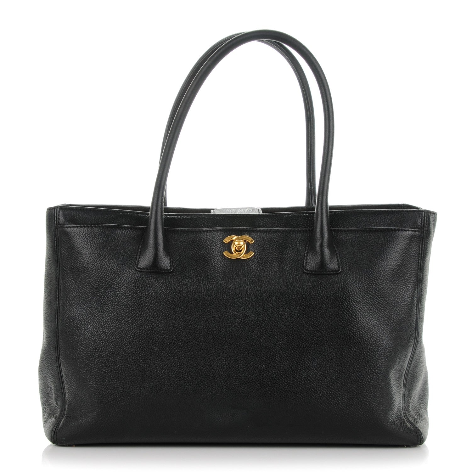Chanel Calfskin Cerf Executive Shopper Tote Black 1 of 7