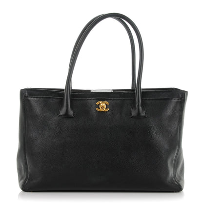Chanel Calfskin Cerf Executive Shopper Tote Black 1 of 7