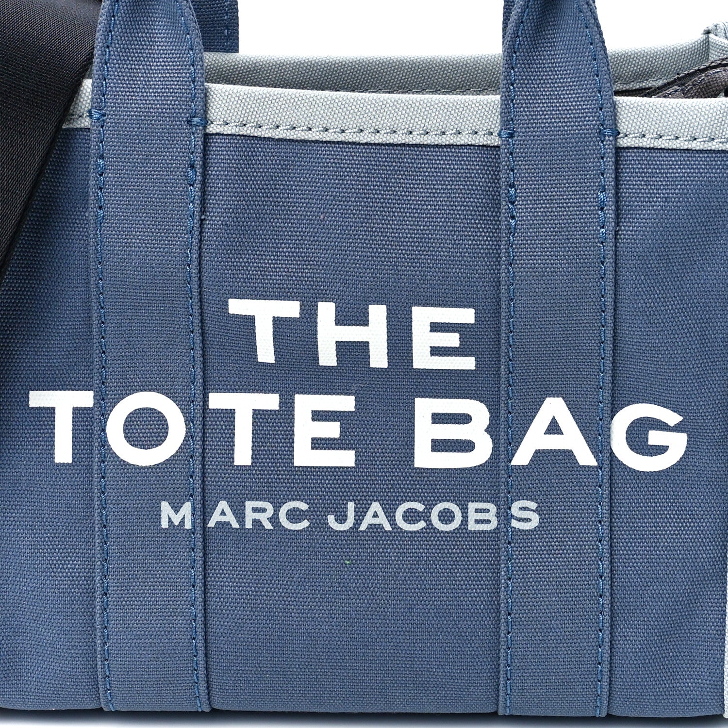 Marc Jacobs Cotton Canvas Mini The Tote Bag Blue Shadow Multicolor 8 of 11