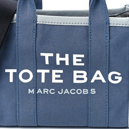 Marc Jacobs Cotton Canvas Mini The Tote Bag Blue Shadow Multicolor 8 of 11