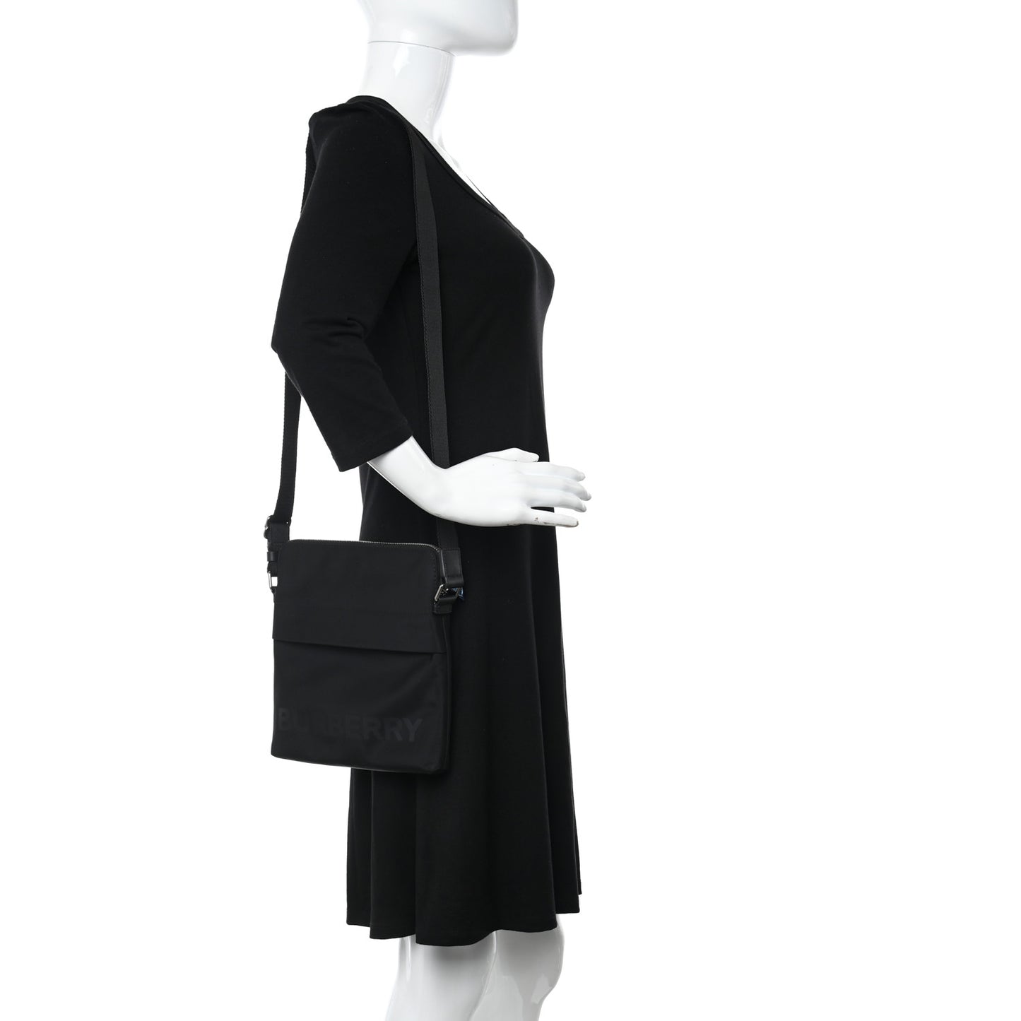 Nylon Neo Crossbody Bag Black
