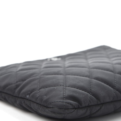 Chanel Nylon Quilted Medium Cosmetic Case Black 5 of 8