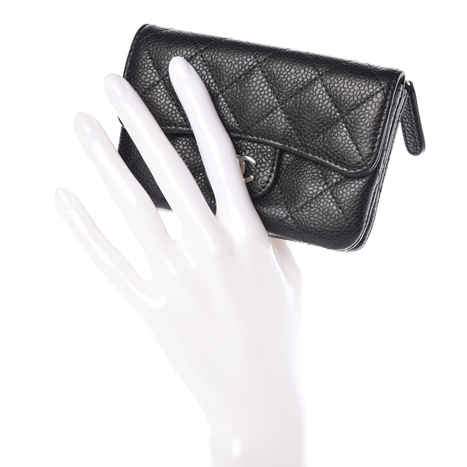 Chanel Caviar Quilted Coin Purse Black 2 of 11