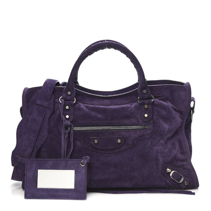 Balenciaga Baby Daim Suede City Purple 1 of 10