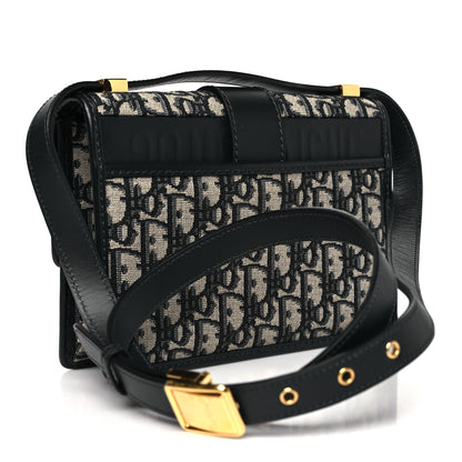 Christian Dior Oblique Small 30 Montaigne Flap Bag Blue 3 of 9