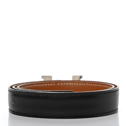 Hermes Box Togo 24mm Mini Constance H Belt 70 Black Gold 2 of 5