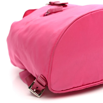 Prada Tessuto Nylon Saffiano Vela Medium Backpack Fuxia 9 of 11