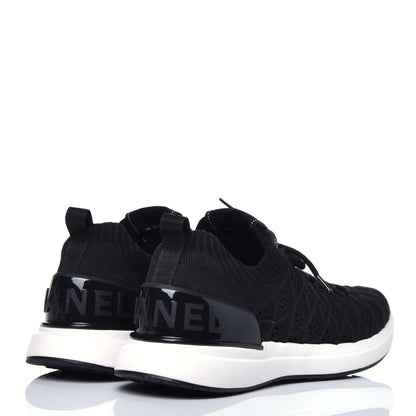 Chanel Fabric Logo Sneakers 39 Black 4 of 8