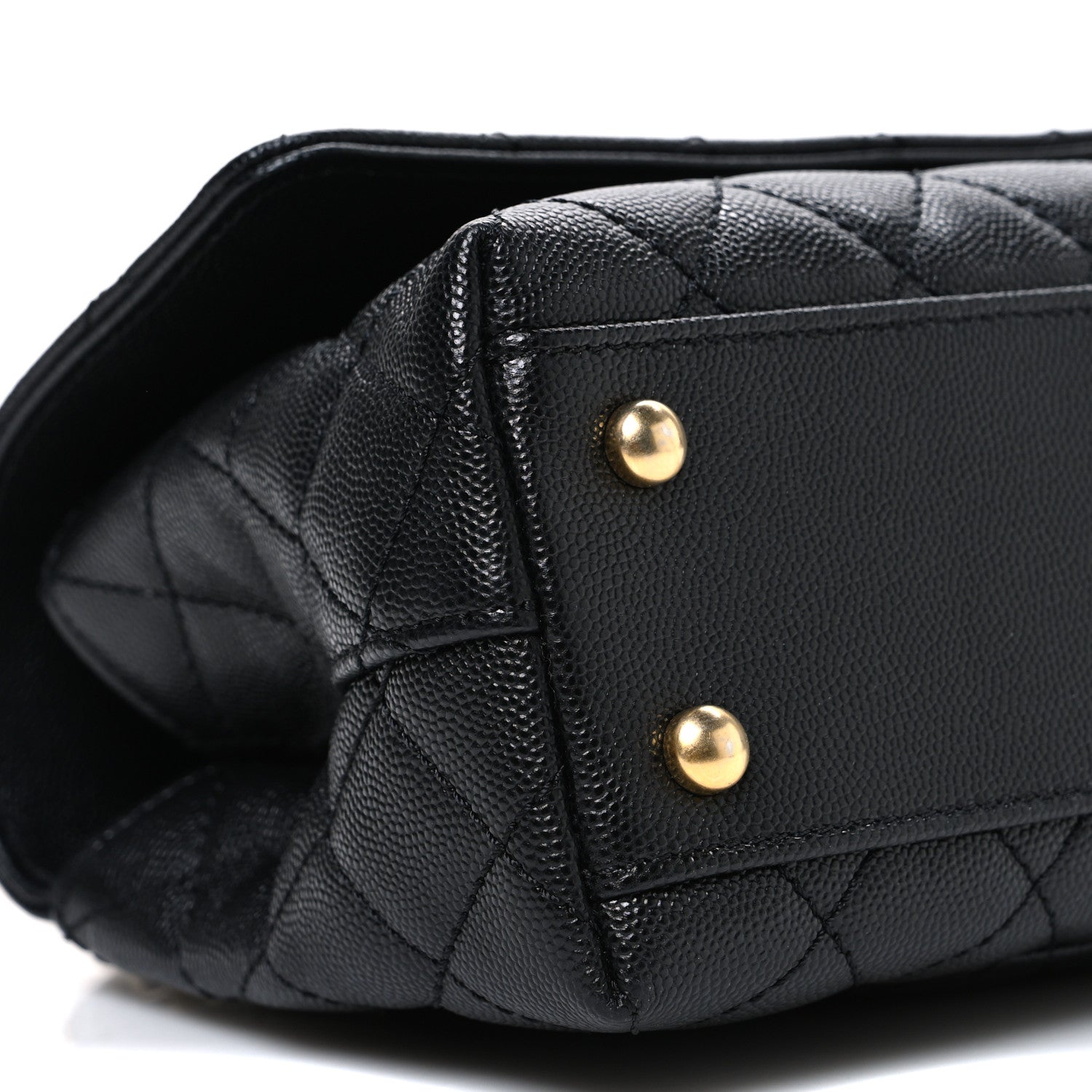 Chanel Caviar Quilted Mini Coco Chain Handle Flap Black 8 of 9