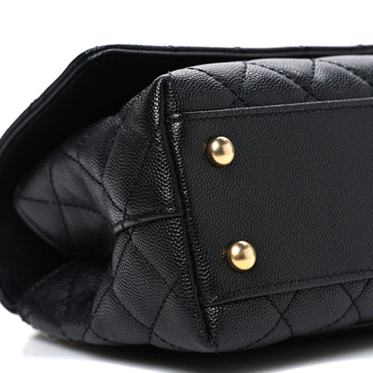 Chanel Caviar Quilted Mini Coco Chain Handle Flap Black 8 of 9