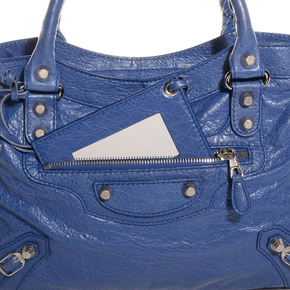 Balenciaga Agneau Giant 12 Silver Hardware Town Bleut Bleu Glacier 11 of 13