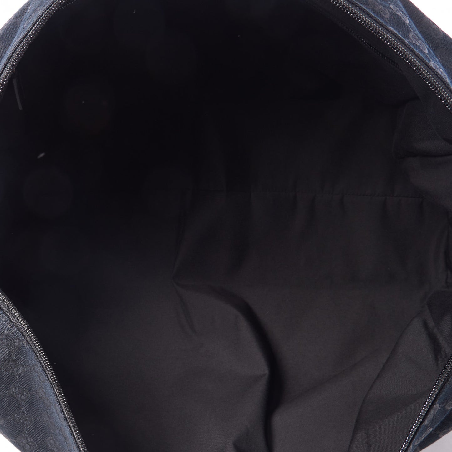 GG Monogram Web Large Collapsible Carry On Duffle Bag Black