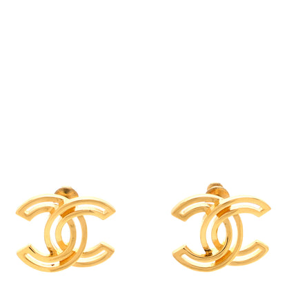 Chanel Metal Obazine CC Earrings Gold 1 of 4