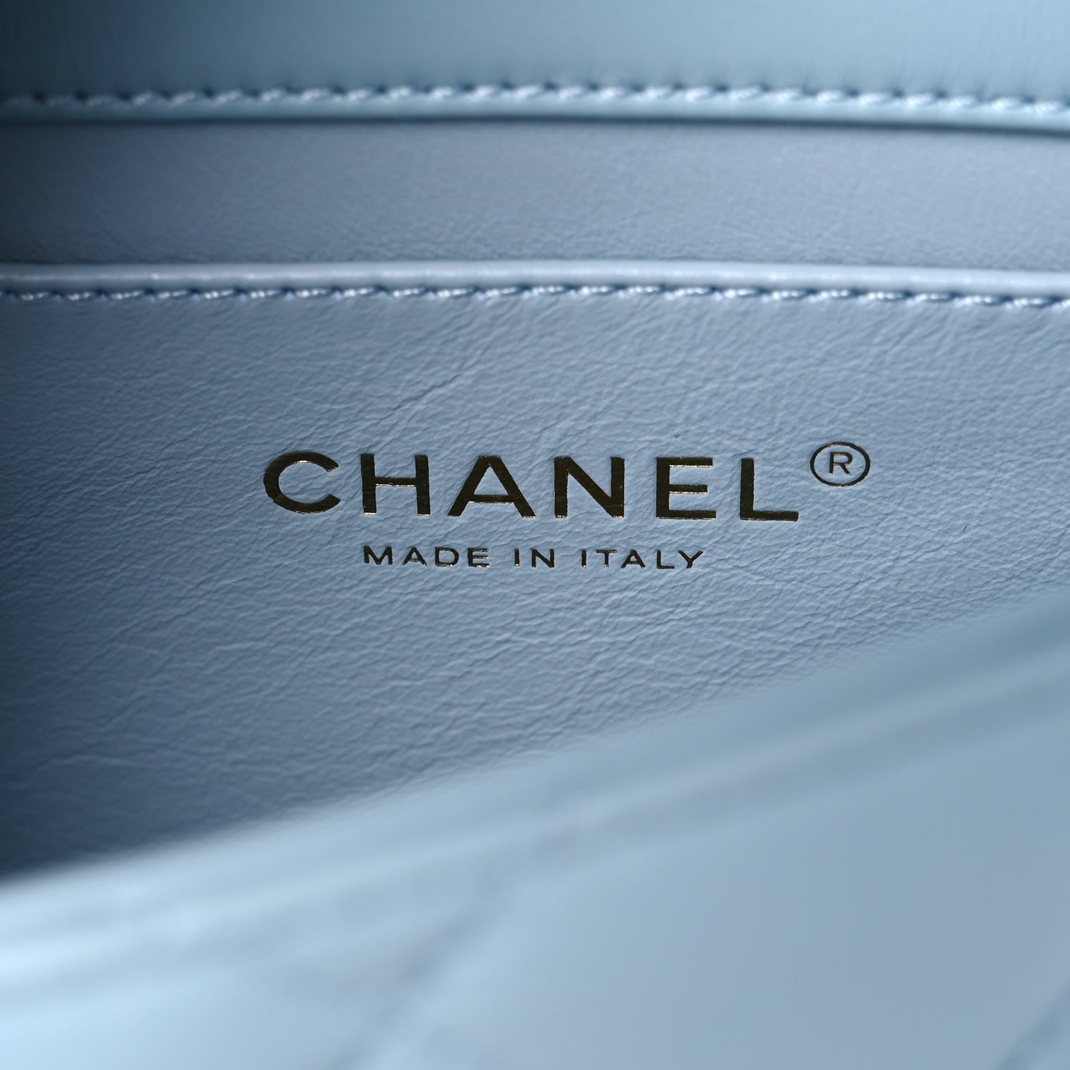 Chanel Lambskin Enamel Quilted Mini Pending CC Square Flap Light Blue 6 of 11