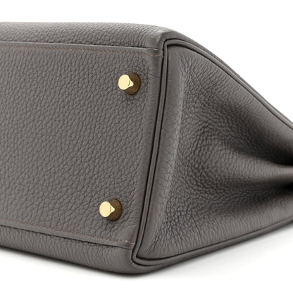 Hermes Togo Kelly Retourne 28 Etain 7 of 12