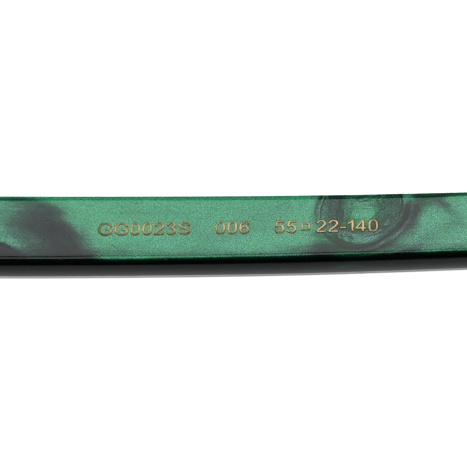 Gucci Acetate Round Sunglasses GG0023S Green 5 of 8