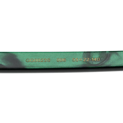 Gucci Acetate Round Sunglasses GG0023S Green 5 of 8