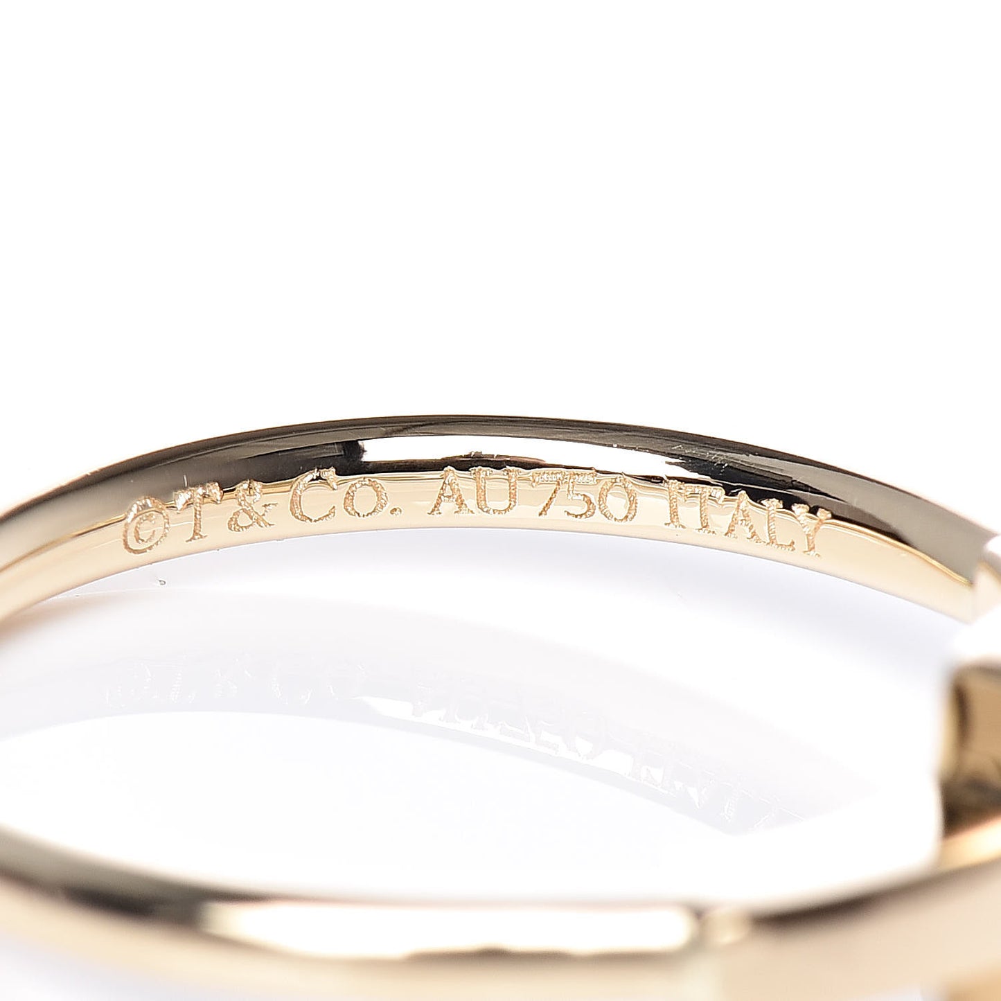 18K Yellow Gold T Wire Ring 48 4.5