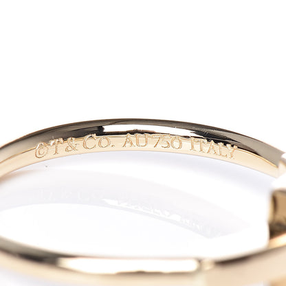 Tiffany 18K Yellow Gold T Wire Ring 48 4.5 5 of 5
