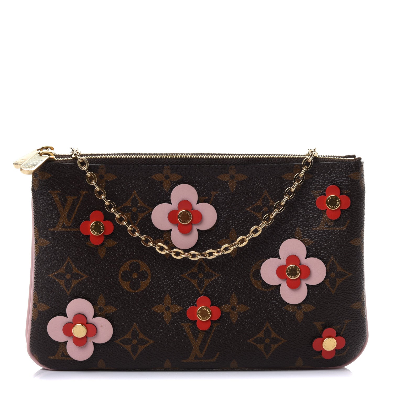 Louis Vuitton Monogram Blooming Flowers Double Zip Pochette 1 of 4