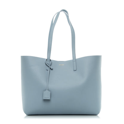 Saint Laurent Calfskin Large Shopping Tote Sky Blue 1 of 7