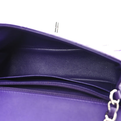 Chanel Patent Quilted Mini Rectangular Flap Purple 5 of 13