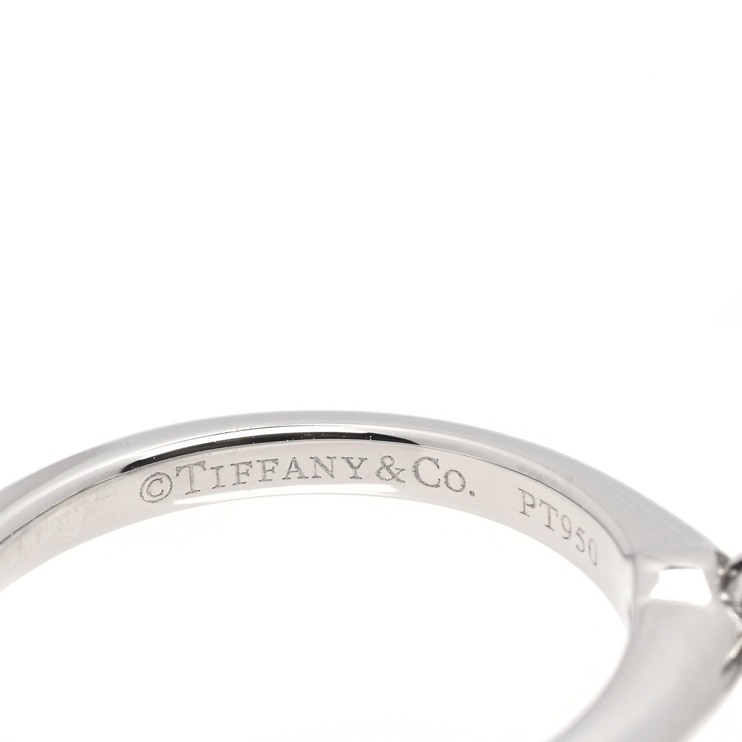 Tiffany Platinum Diamond .18ct Solitaire Engagement Ring 49 4.75 4 of 6