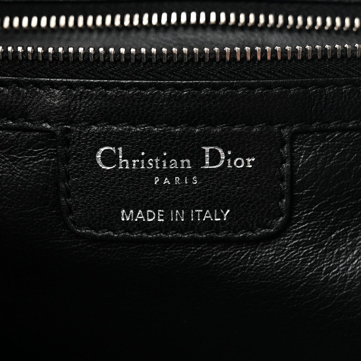 Lambskin Woven Dior Soft Shopping Tote Black