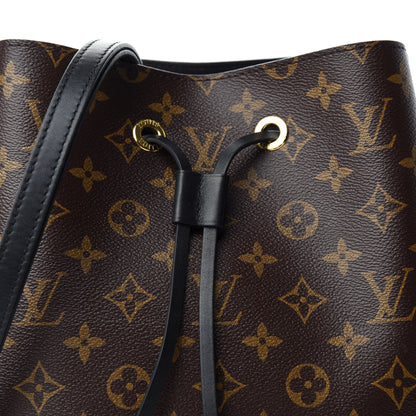 Louis Vuitton Monogram Neonoe MM Black 10 of 11