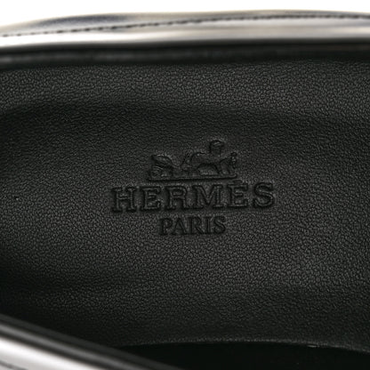 Hermes Calfskin Womens Faubourg Loafers 36 Black 7 of 9