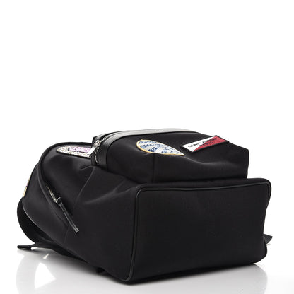 Saint Laurent Canvas Multi Patch Hunting Backpack Black 5 of 10