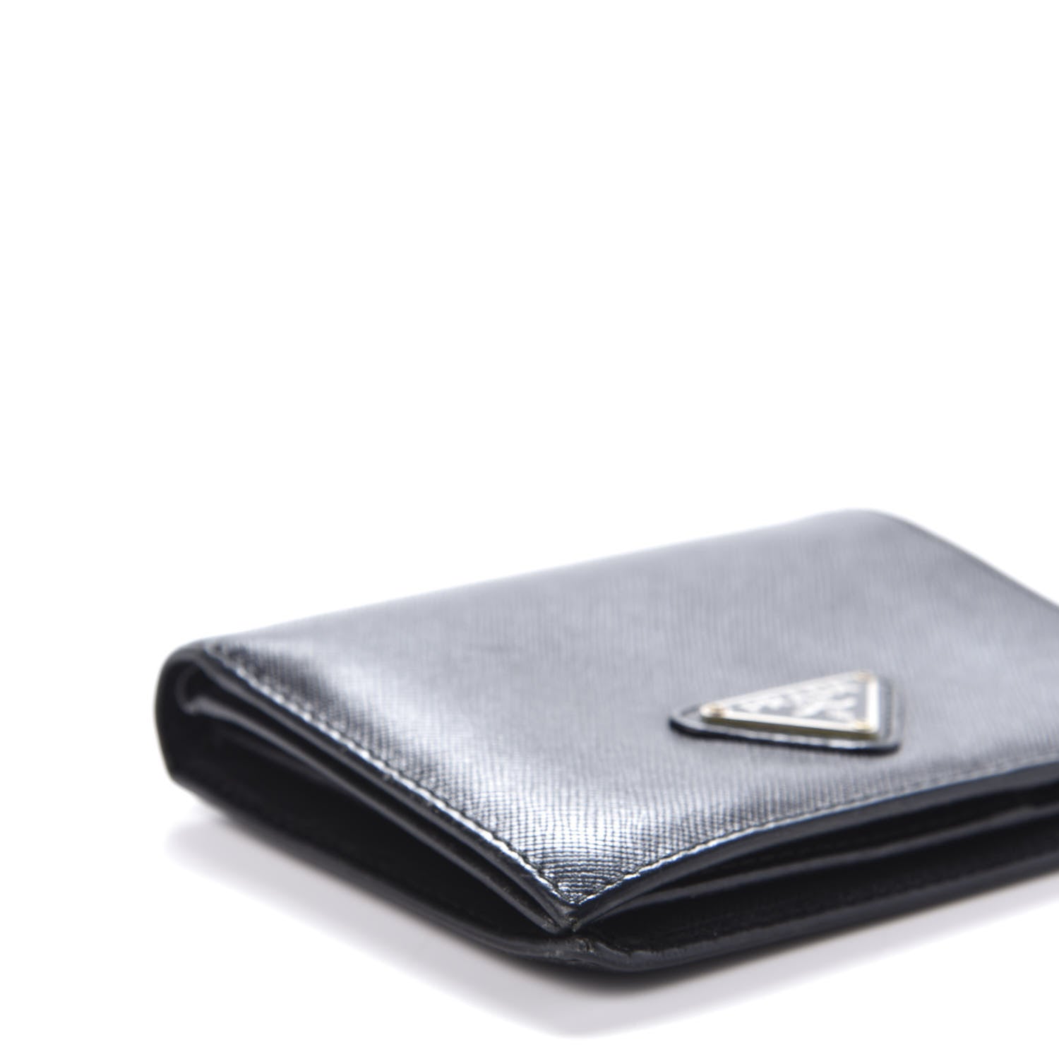 Prada Saffiano Bi-Fold Wallet Black 7 of 14