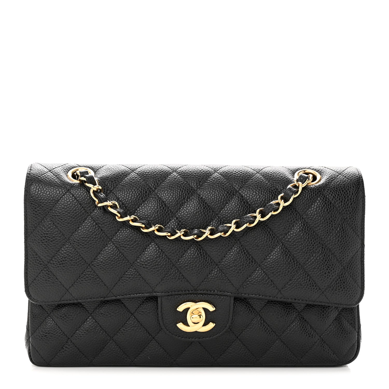 Chanel Caviar Quilted Medium Double Flap Black 1 of 13