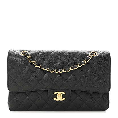 Chanel Caviar Quilted Medium Double Flap Black 1 of 13