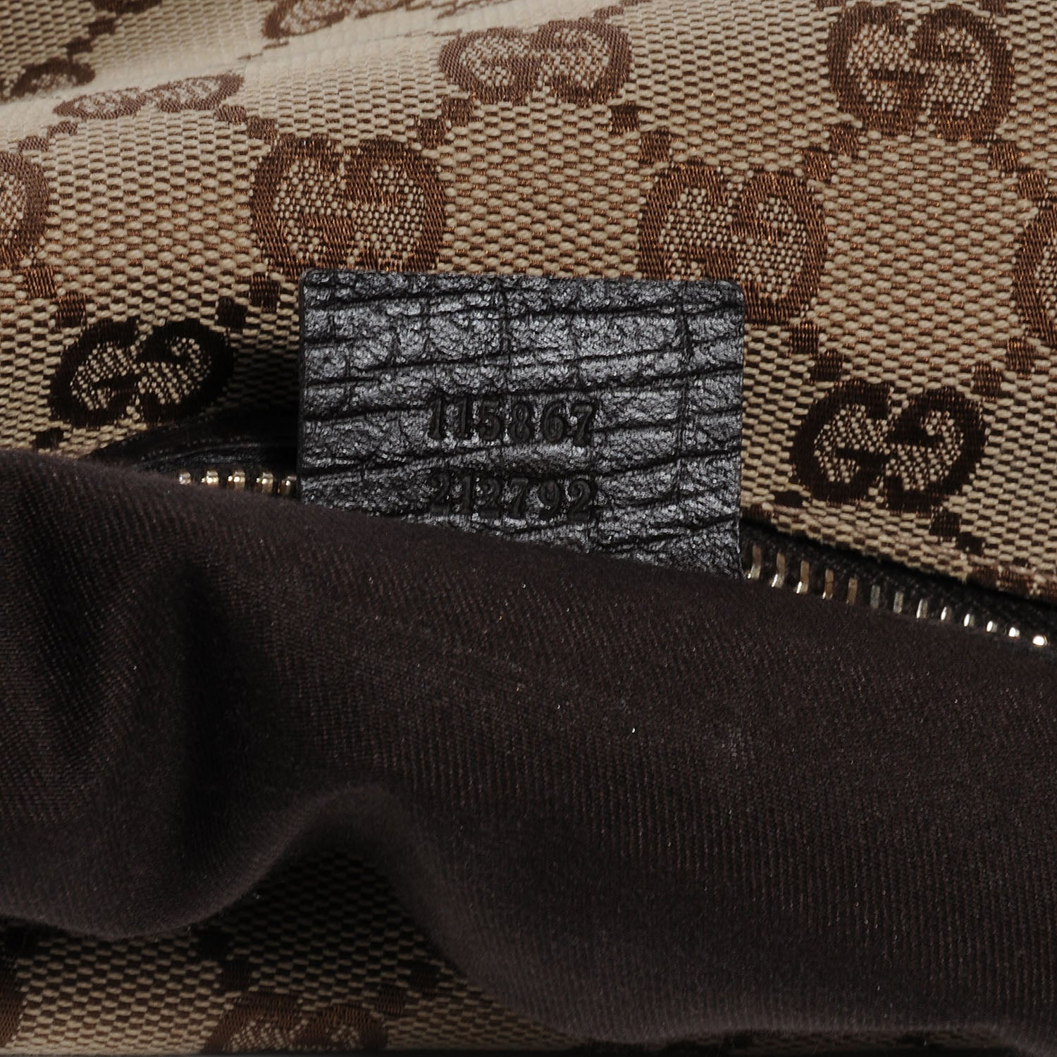 Gucci Monogram Medium Horsebit Chain Hobo Brown 7 of 7