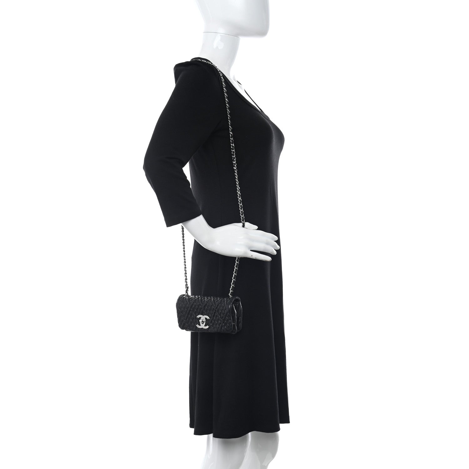 Chanel Lambskin Small Astrakan Flap Black 2 of 10