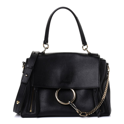 Chloe Calfskin Medium Faye Day Shoulder Bag Black 1 of 4