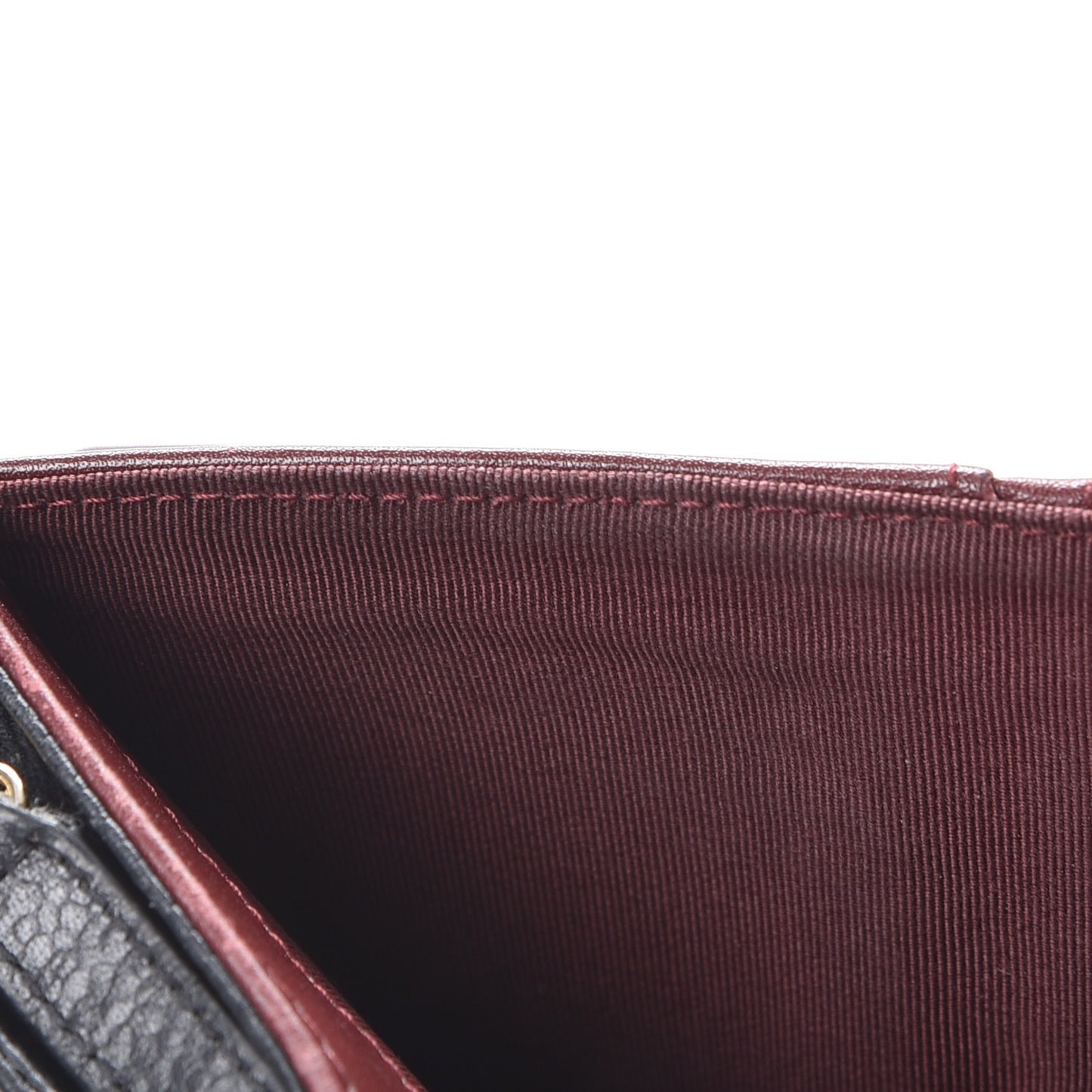 Caviar Quilted Zipped Pocket Wallet Black