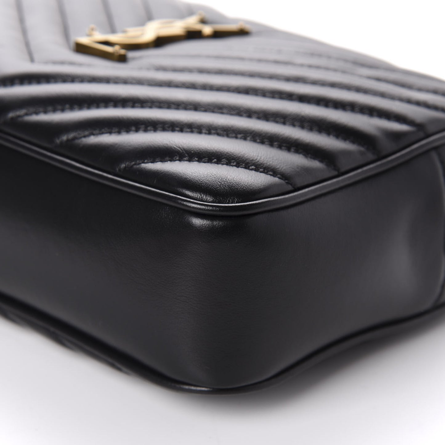 Calfskin Matelasse Monogram Lou Camera Bag Black