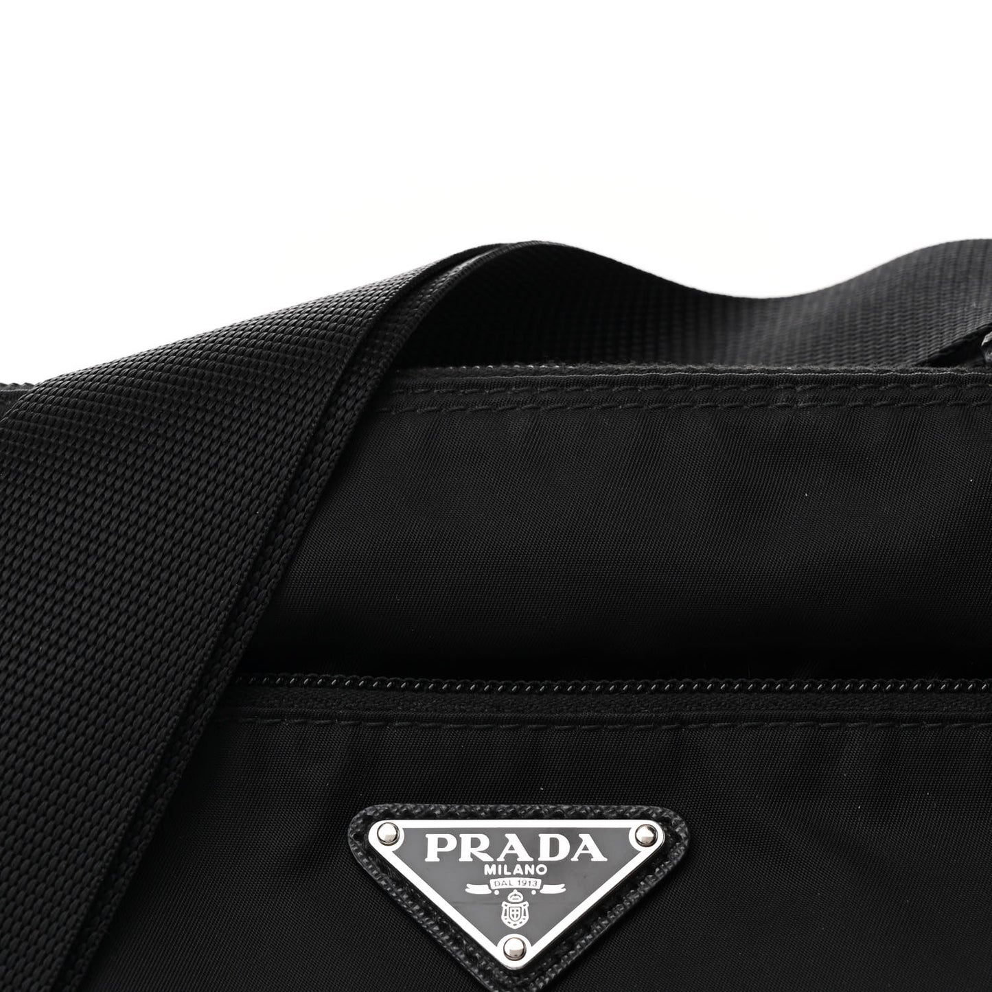 Tessuto Nylon Messenger Bag Black
