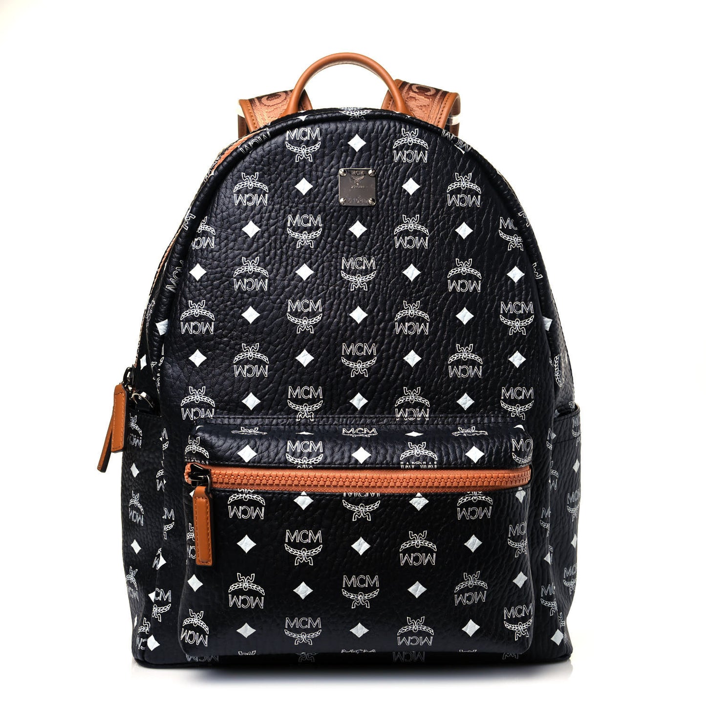 Visetos Medium Stark Backpack Black Cognac