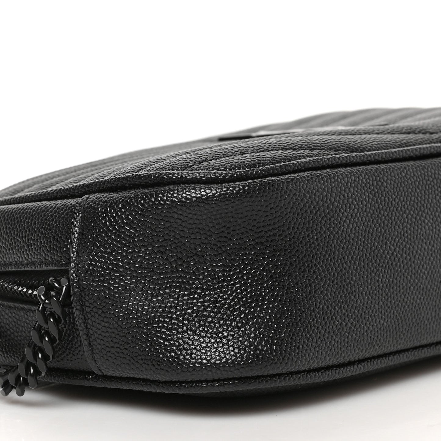 Grain De Poudre Matelasse Monochrome Monogram Mini Lou Camera Bag Black